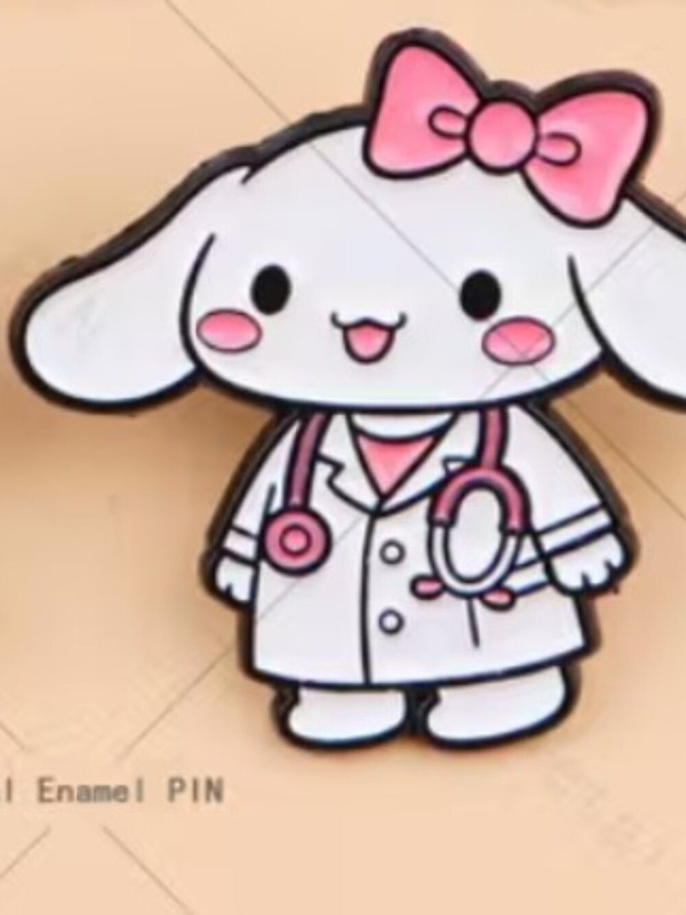 HELLO KITTY “Doctor Nurse Cinnamoroll” Enamel Lapel Pin Brooch (NEW & SO CUTE!)